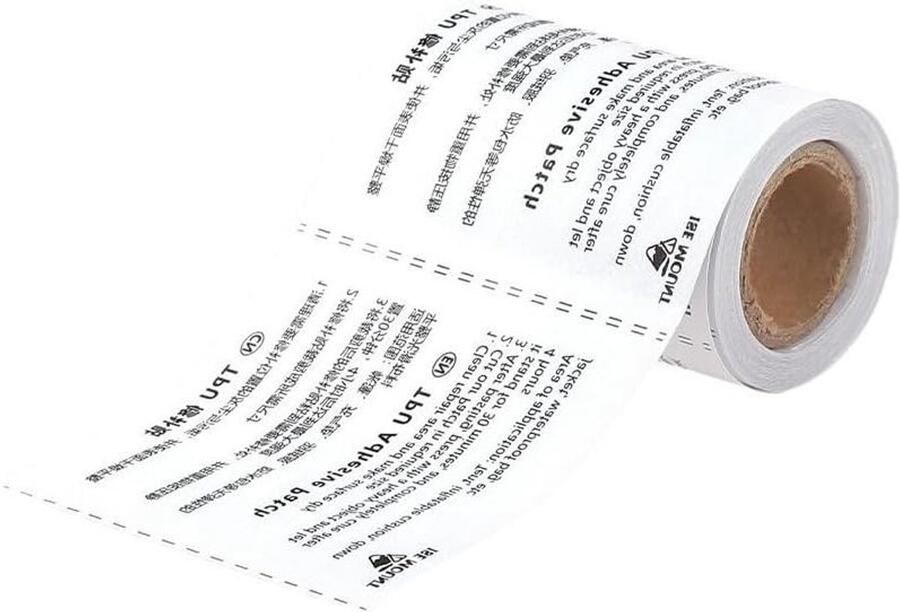 Allecto plus TPU luchtmatras reparatieset met praktische plakband voor luchtbedden Duurzame reparatieoplossing met 1 rol