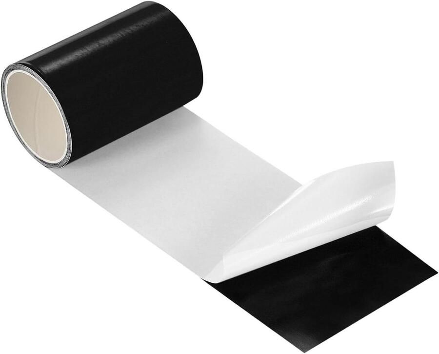 Allecto plus Reparatieset voor opblaasbare items van 3 inch x 15 meter TPU zwembad en luchtmatras reparatieset zwart voor zwembad luchtmatras en springkasteel