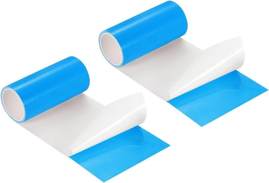 Allecto plus Reparatieset voor opblaasbare patches 10 x 150 m 2 stuks TPU zwembadpatches reparatieband Luchtmatras springkasteel zwembad Blauw