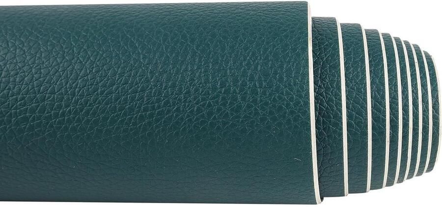 Allecto Plus Reparatieset zelfklevende kunstleren patches voor stoel en bank 40 x 120 cm Smaragdgroen