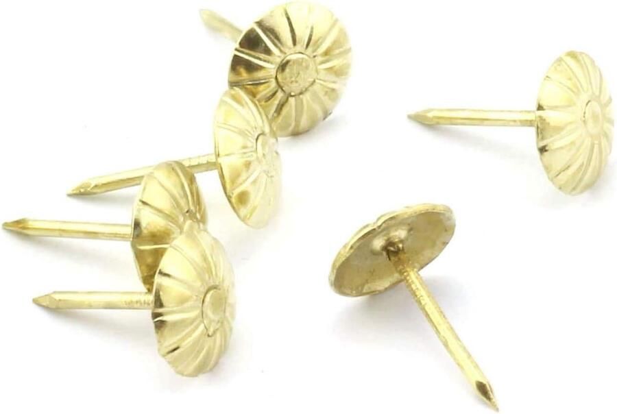 Allecto plus Retro Chrysant Nagels 200 stuks Meubels Decoratie Bank Goudkleurig