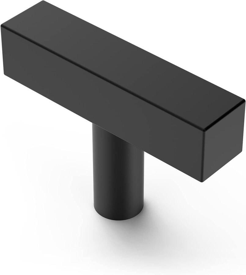 Allecto plus Roestvrij Staal Meubelknoppen Set van 10 Zwart Kast Deurknoppen Commode