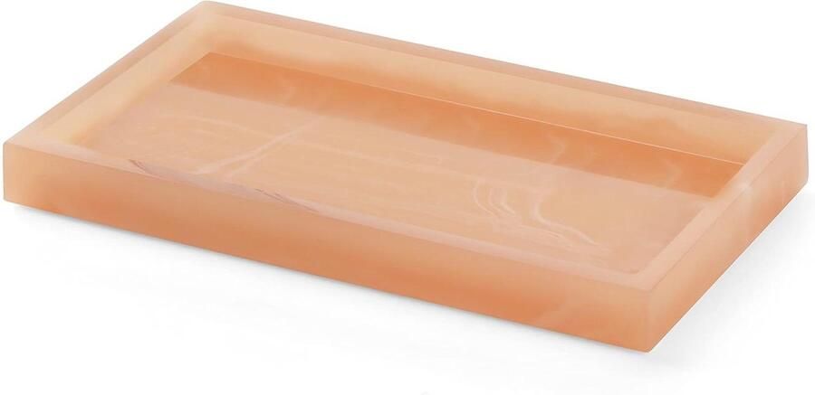 Allecto plus Roze Sieraden Organizer Tray 19 7 x 10 cm Resin Bak Douche Keuken Dressoir Decoratieve Parfum Ring Kaarsenhouder Hog kwaliteit Duurzaam