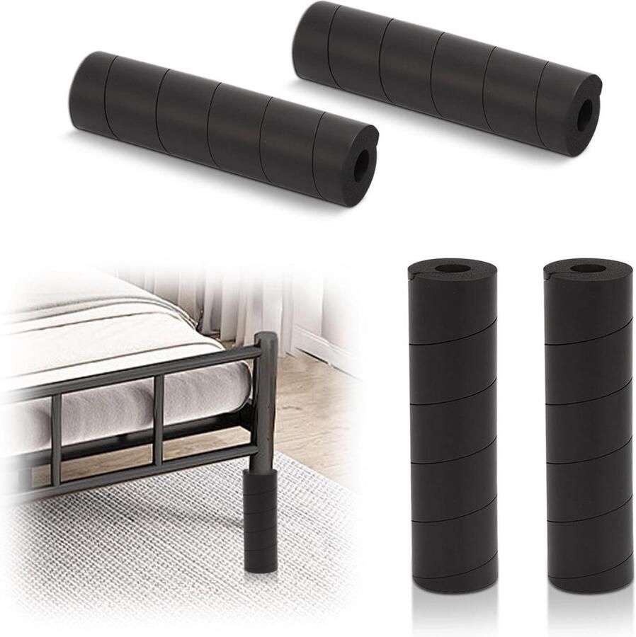 Allecto Plus Rubberen buffer voor stoelen Viltdoppen 4 stuks Beenbescherming Bescherming voor meubelpoten Pootjesbeschermers Huisbescherming Extra stevigheid met vilt Voorkomt krassen Duurzaam materiaal Set van 4 stootdoppen