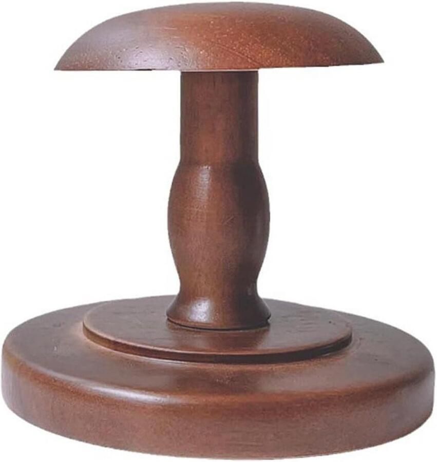 Allecto plus Rustieke Houten Hoedenstandaard Desktop Hoedenrek Koepelvormig Bruin Woondecoratie Kledingaccessoire Vintage stijl