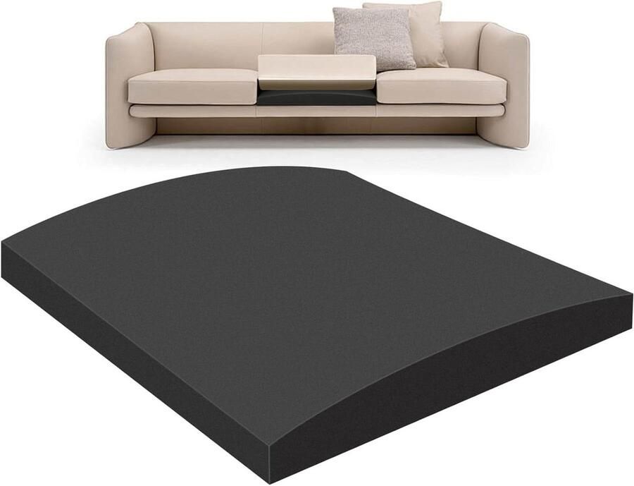 Allecto Plus 50x50 cm Schuimkussen Bank Kussen voor Sofa Reparatie Hoge Dichtheid Foam Ondersteuning tegen Doorzakken Vervanging voor Bank Loveseat en Stoel