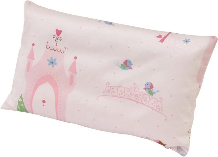 Allecto Plus Schuine Driehoekige Zijkussen met Rits Kussenhoes (Lichtblauw 42 x 10 x 22 cm) Voor Rugsteun en Comfort in Bed of Stoel