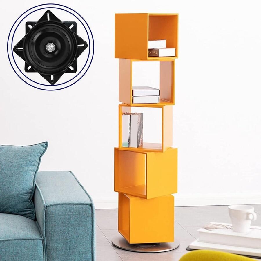 Allecto plus Seat Swivel Base voor Barkruk met 360° Rotatie en RVS EDC Coating