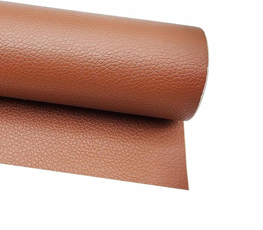 Allecto Plus Self Adhesive Patches Set voor Leder Reparatie 40x120cm Caramel Bruin Auto Motor Stoel