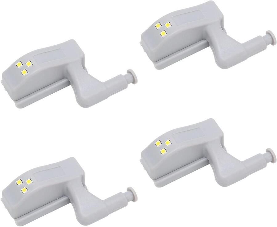 Allecto plus Set van 10 Scharnier LED Lampen voor Kledingkast Warm Koel Licht Universele Sensorlamp
