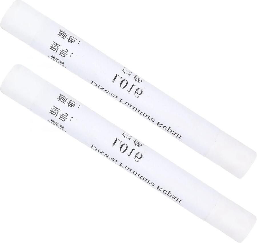 Allecto plus Set van 2 Houten Meubel Reparatie Wax Potloden Krasreparatie en Defecten Wit 11x1.3 cm