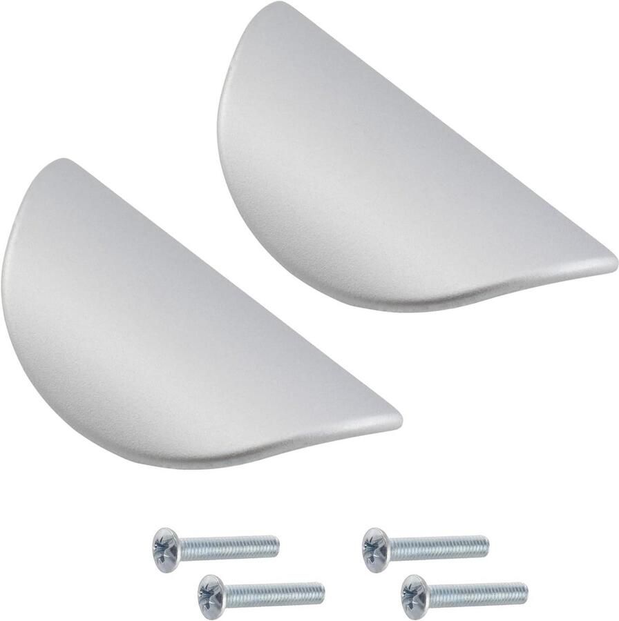 Allecto plus Set van 2 meubeldeurgrepen 32 mm asafstand Kast wandkast lade inrichting decoratie Metaal Zilver mat Keuken woonkamer montage