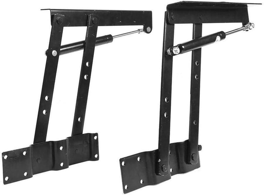 Allecto Plus Set van 2 opklapbare liftveren voor salontafel Sterk stalen mechanisme Veerscharnieren voor salontafel Draagvermogen 50 kg