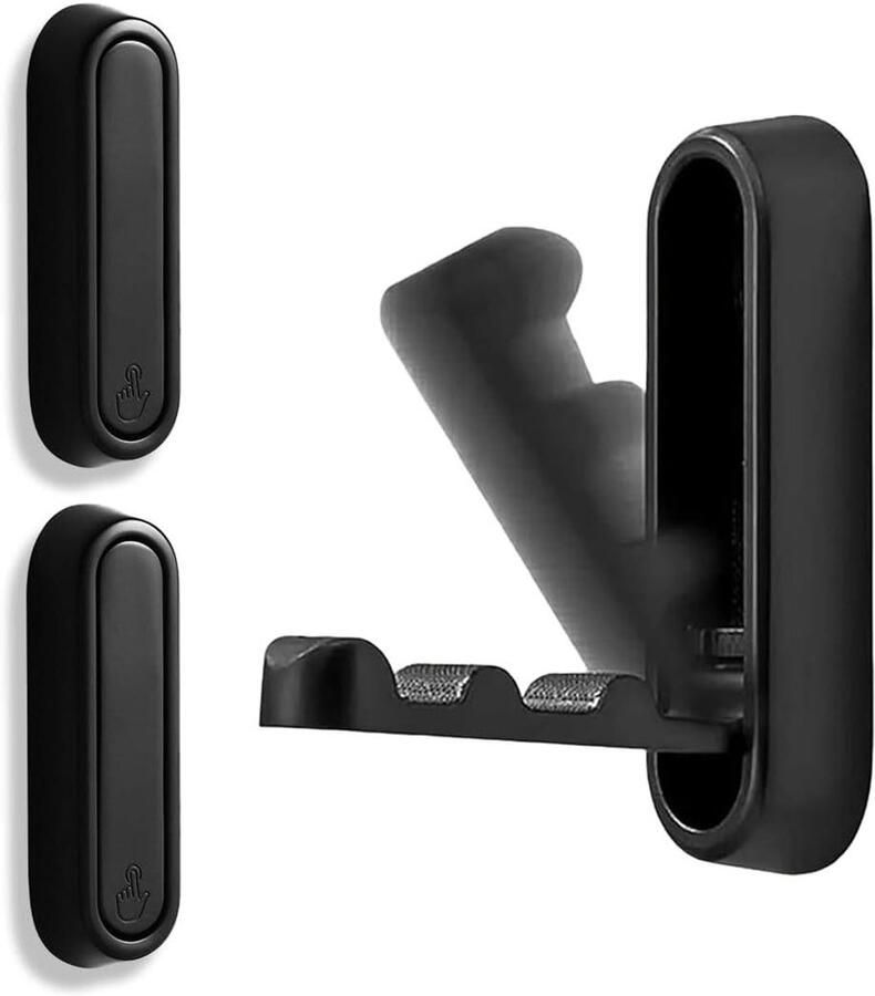 Allecto Plus Opvouwbare kledinghaken (2 stuks) voor kledingkast en keuken Praktische wandhaken voor badkamer en meer