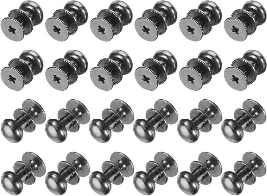 Allecto plus Set van 24 mini ronde knoppen voor lade handgrepen Grijs Geschikt voor commodes kasten sieradendoosjes Decoratieve geschenkhoesjes