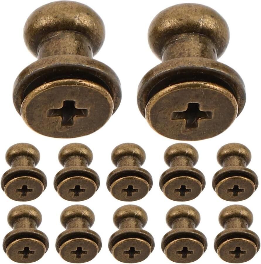 Allecto plus 30 Stuks Ladeknoppen Met Kleine Handvat Antieke Kast Deurknoppen Lade Handgrepen Kast Handvat Knoppen Mini Antieke Kleine Handgrepen