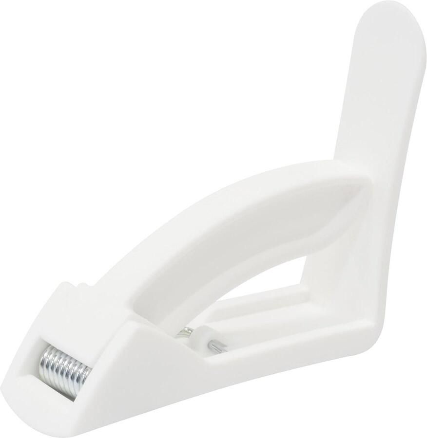 Allecto plus Set van 4 klemmen voor tafelkleed 60 x 55 mm kunststof en metaal wit picknick benodigdheden