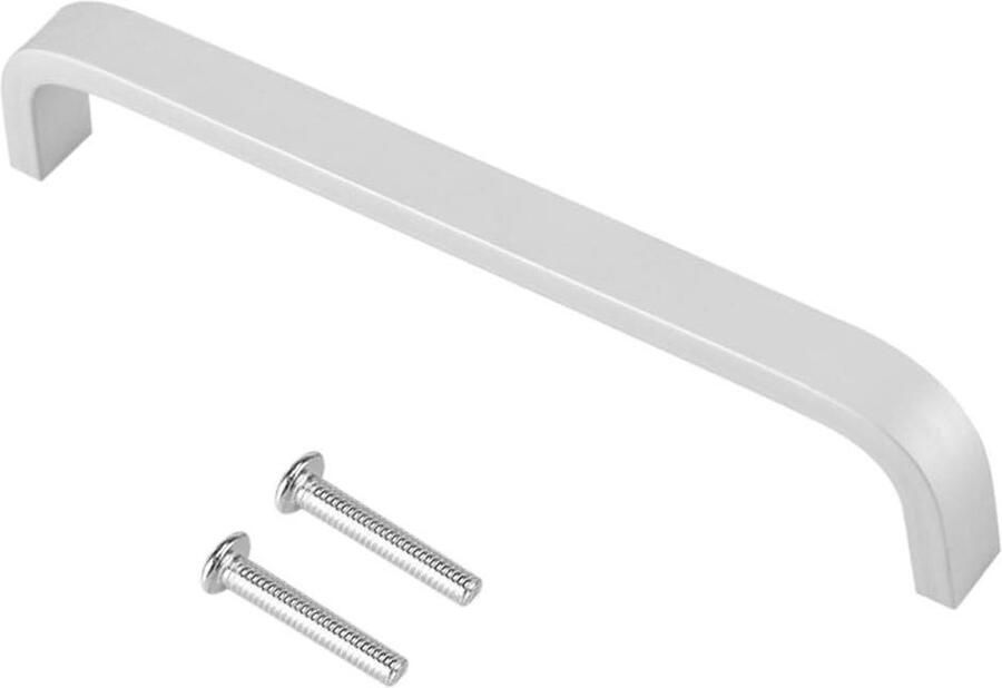 Allecto plus Set van 4 moderne aluminium handgrepen voor thuis meubels Ladenkast kast commode Inclusief bevestigingsschroeven 96mm breed