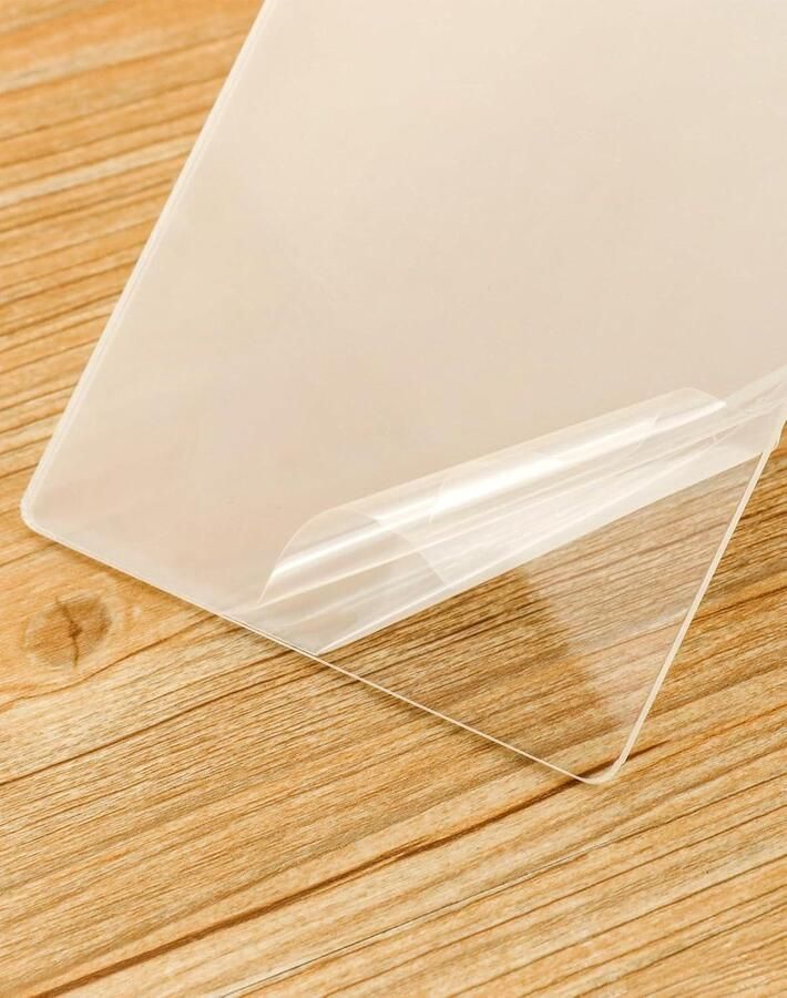 Allecto plus Set van 6 heldere acryl boekensteunen voor kantoor bibliotheek en schoolbenodigdheden