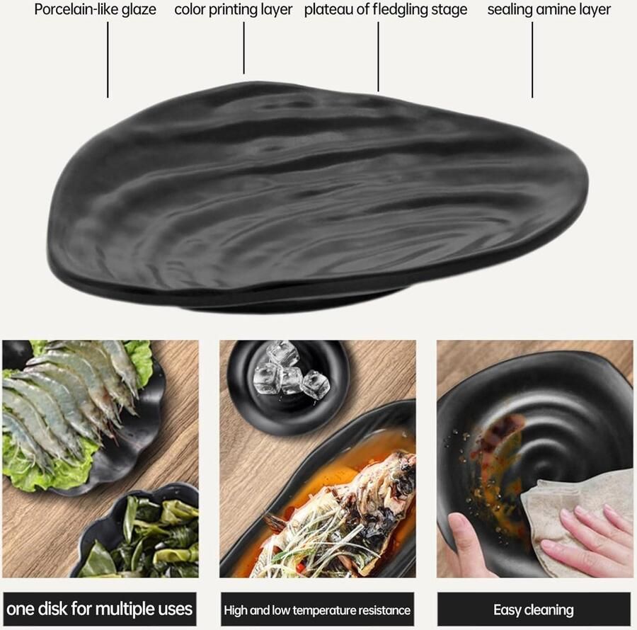 Allecto Plus Sieraden Organizer Tray Key Tray 2 stuks Zwarte Sleutelkom Snuisterijschotel Nachtkastje Decoratie Thuis en Badkamer Aanrechtplateau voor entree en tafel Decoratieaccessoires - Foto 2