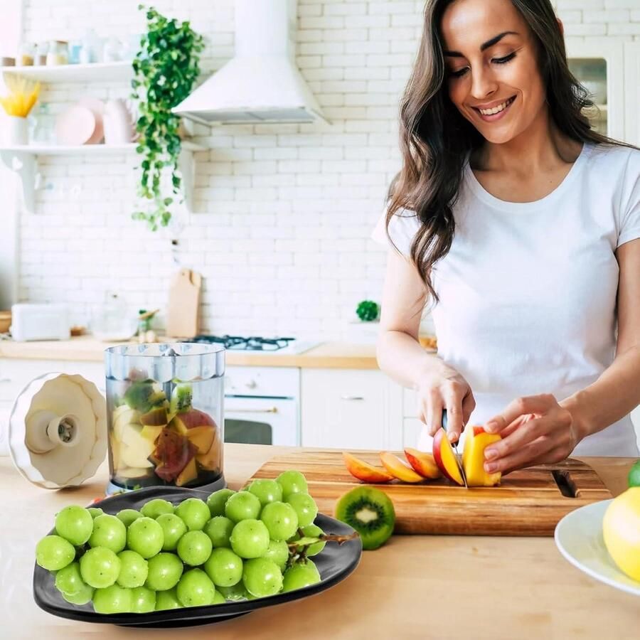 Allecto Plus Sieraden Organizer Tray Key Tray 2 stuks Zwarte Sleutelkom Snuisterijschotel Nachtkastje Decoratie Thuis en Badkamer Aanrechtplateau voor entree en tafel Decoratieaccessoires