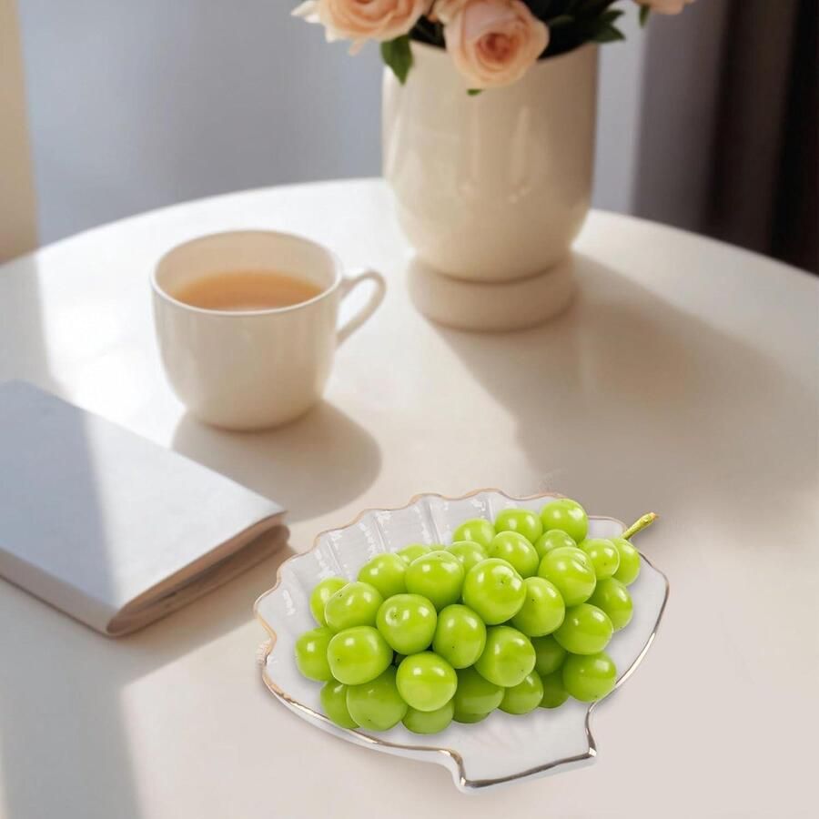 Allecto Plus Sieradenschalen set van 2 keramiek Decoratieve schalen voor sieraden Geschikt voor commodes en nachtkastjes wit en roze Keramische sieradenplank met ringschaal Salontafel accessoire Stijlvolle opbergoplossing