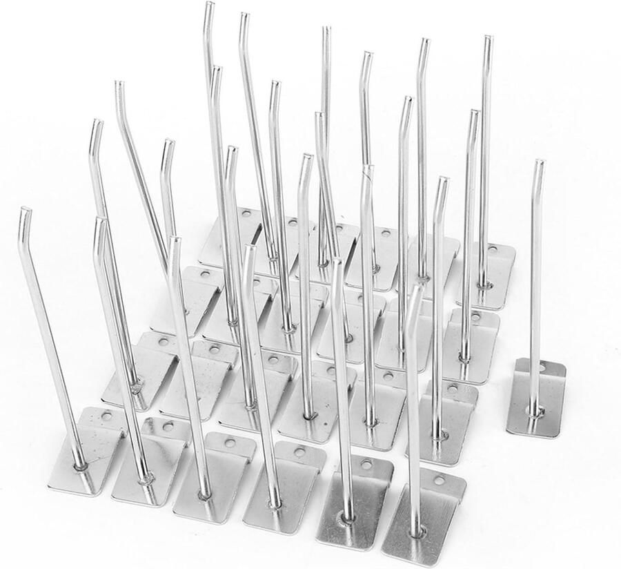 Allecto Plus Slat Wall Panel Hook 25 stuks 15cm Hangende Accessoires Metalen Hanger voor Winkel Retail Display Object Schorsing Wandplank Beugel