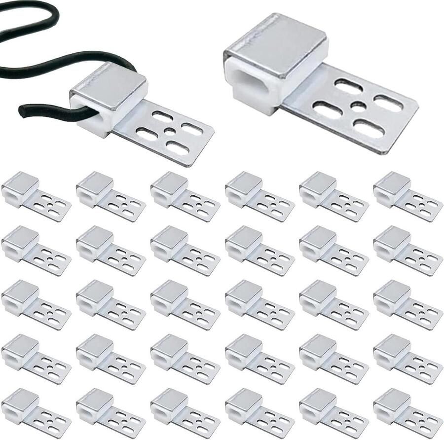 Allecto Plus Sofa Lente Clips Set Metalen Clips voor Bankherstel Reserveonderdelen voor Meubelvering Geschikt voor 5 Gat Banken Geschikt voor Banken Bankstellen en Stoelen