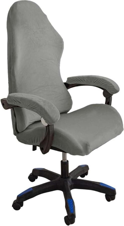 Allecto Plus Stoelhoes voor Gaming Stoel met Armleuningen en Ergonomisch Ontwerp Lichtgrijs