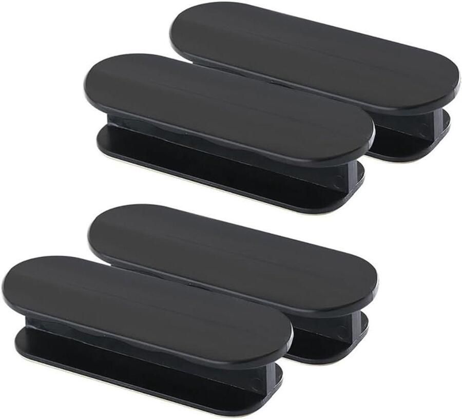 Allecto Plus Stok op Handgrepen voor Balkondeur en Kledingkast Set van 4 Plastic Lade Handgrepen Schuifraamdeurgrepen Voor Koelkast en Meer