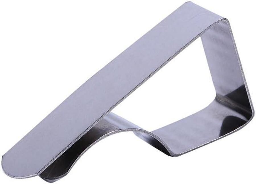Allecto Plus Tafelkleed Klemmen Roestvrijstalen Tafelzeil Klemmen voor Picknicktafels Set van 4 Voor Buiten Gebruik Duurzaam en Praktisch Eenvoudig te Bevestigen Voor Picknicks en Tuinfeesten