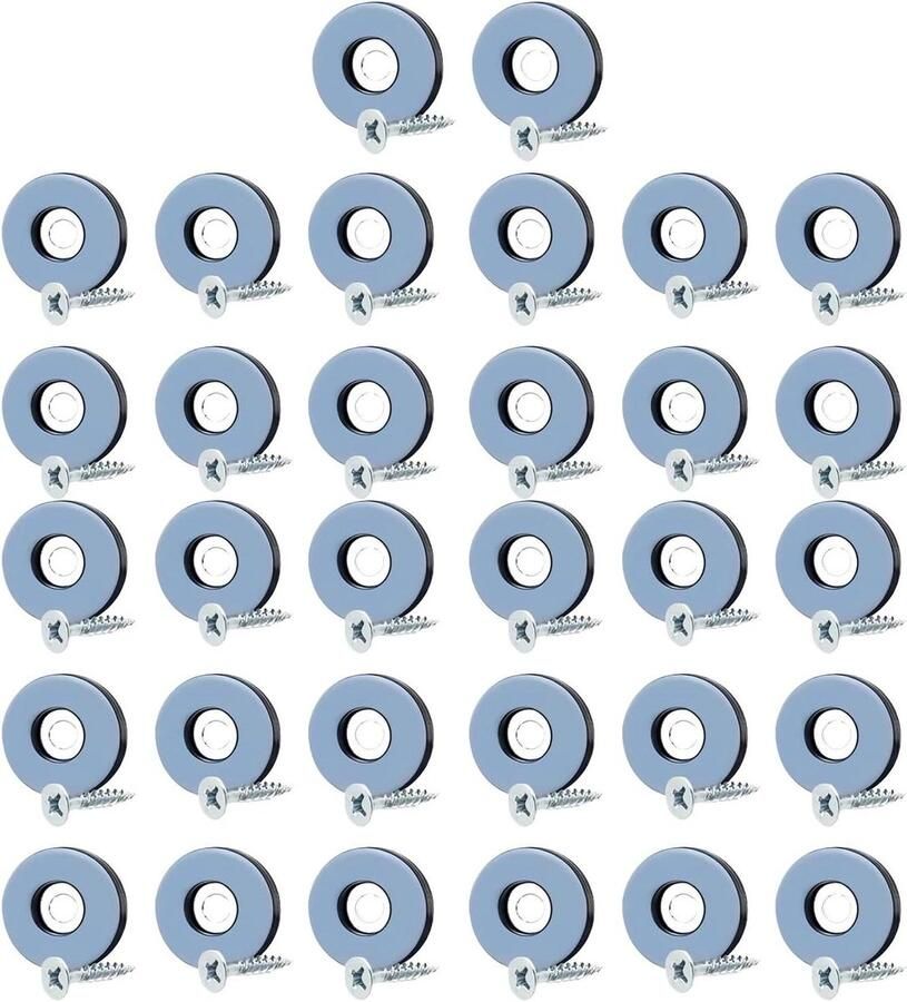 Allecto Plus Teflon glijders 22 mm diameter voor meubels 32 stuks