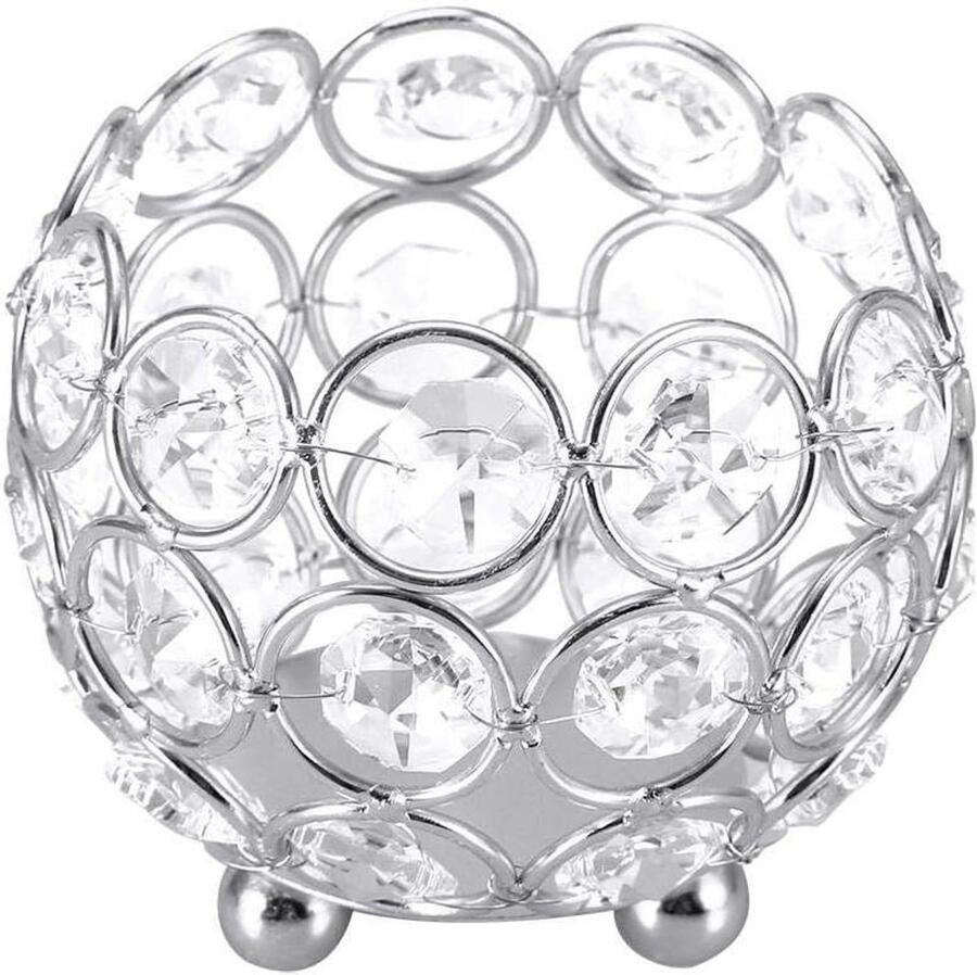 Allecto plus Theelichthouder voor Bruiloft Decoratie Kristallen Kaarshouder Tafel Centerpieces