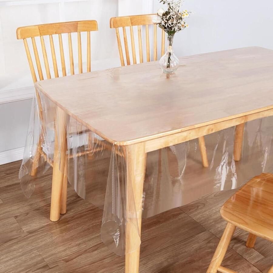 Allecto Plus Transparant waterdicht pvc-tafelkleed 137 x ... voor thuis keuken outdoor