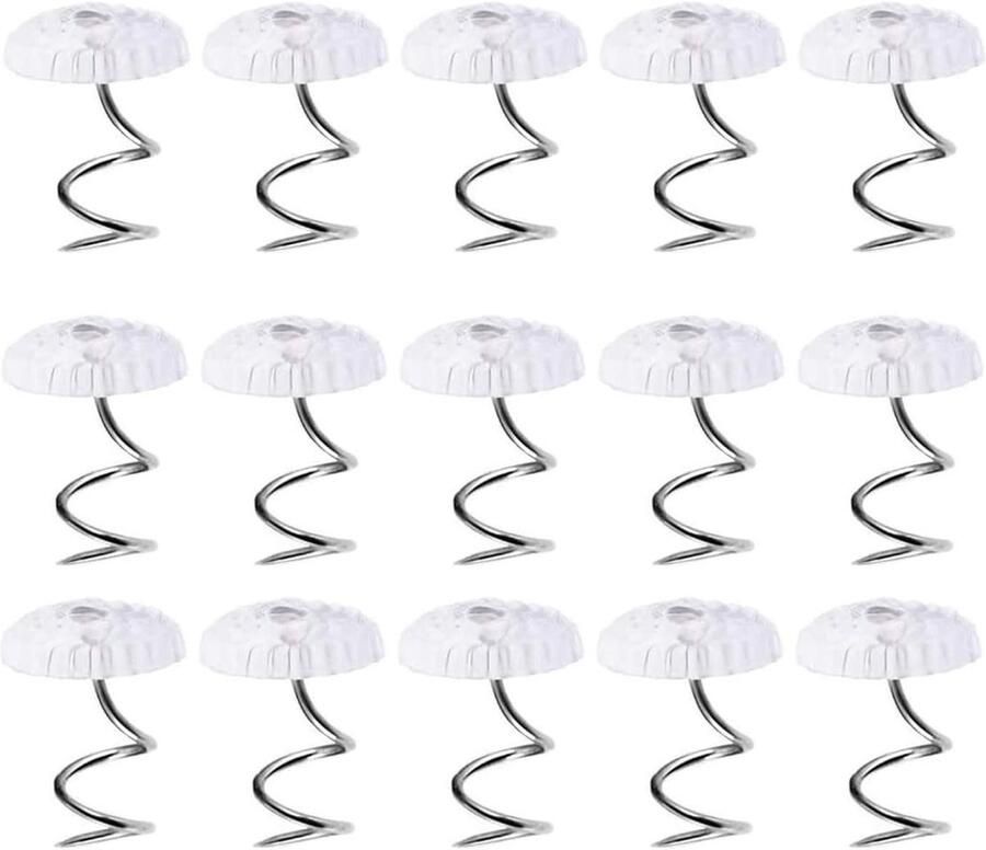 Allecto Plus Twistpinnen 50 stuks voor het bevestigen van dekens en bedrokken Praktische set in LiFangSotre-verpakking