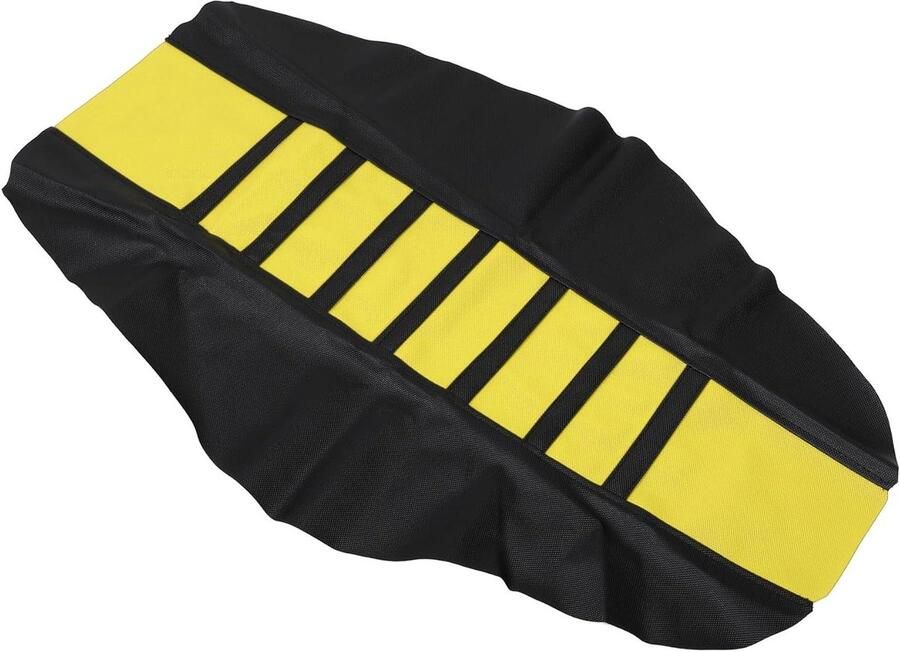 Allecto Plus Universeel Motorfiets Zitkussen Vervanging Anti-slip Stoelbekleding Geel Zwart met Comfortabele Pasvorm