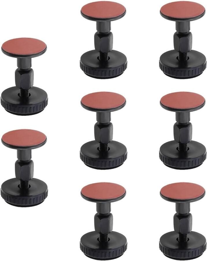 Allecto Plus Verstelbare Bedframe Hoofdbeschermer Zwart Anti-Collision Tool voor Bedden Geschikt voor Bedden Kasten Stoelen en Sofa's 47-64mm