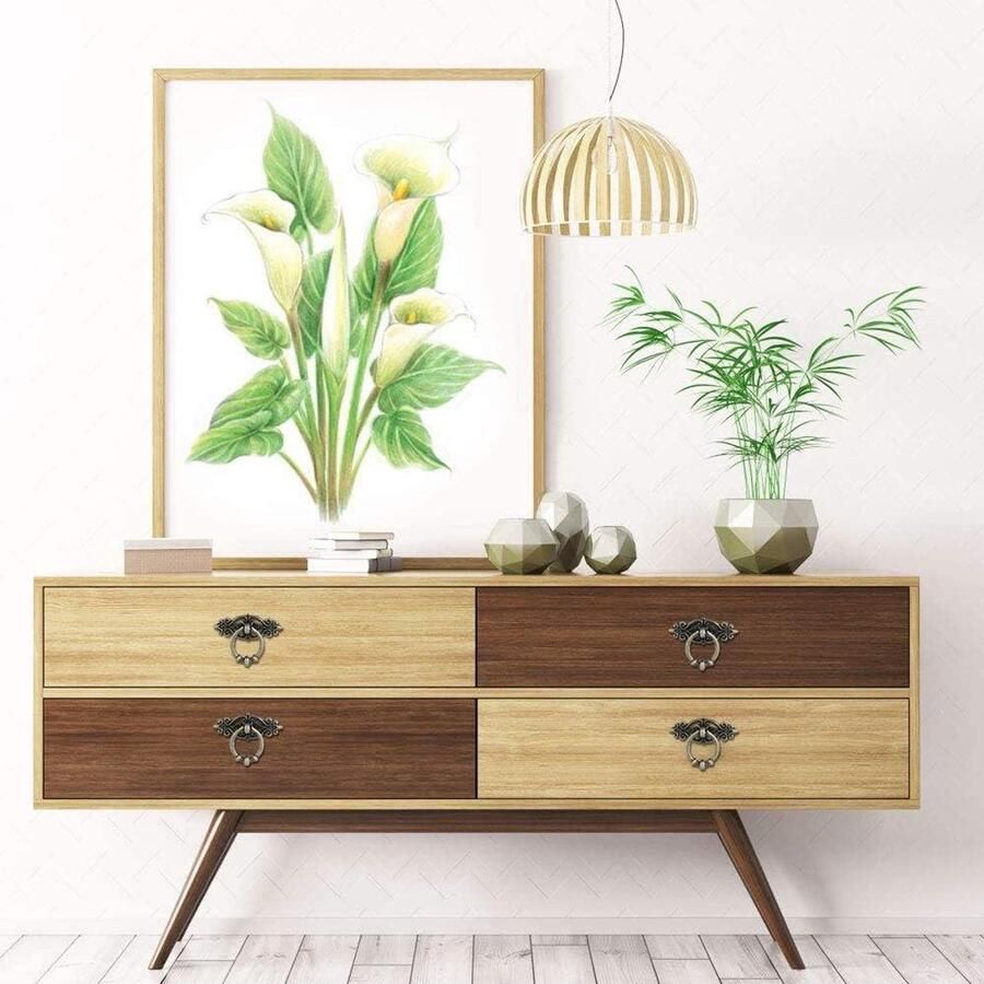 Allecto plus 10 stuks Vintage keukenkast kast dressoir deur lade Ring Pull handgrepen knoppen Groen brons Decoratieve meubelknoppen voor keuken en kasten