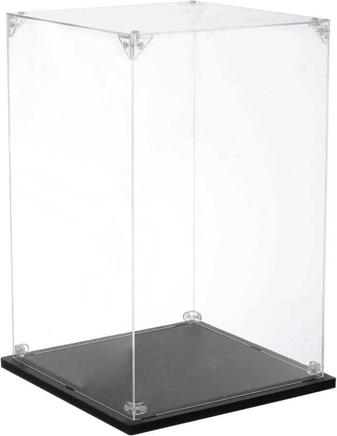 Allecto Plus Vitrine van acryl 20 x 20 x 30 cm transparant stofdicht Organiser voor actiefiguren en verzameling