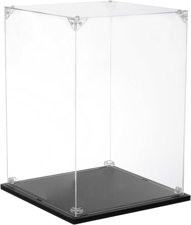 Allecto plus Vitrine van acryl 20 x 25 x 30 cm transparant stofdicht organizer voor actiefiguren verzameling