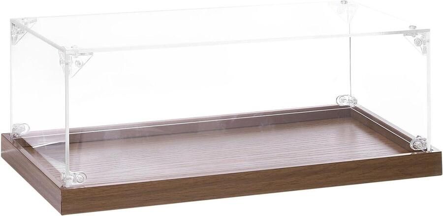 Allecto Plus Vitrine van acryl voor verzamelfiguren en actiefiguren Transparante doos 30 x 15 x 10 cm