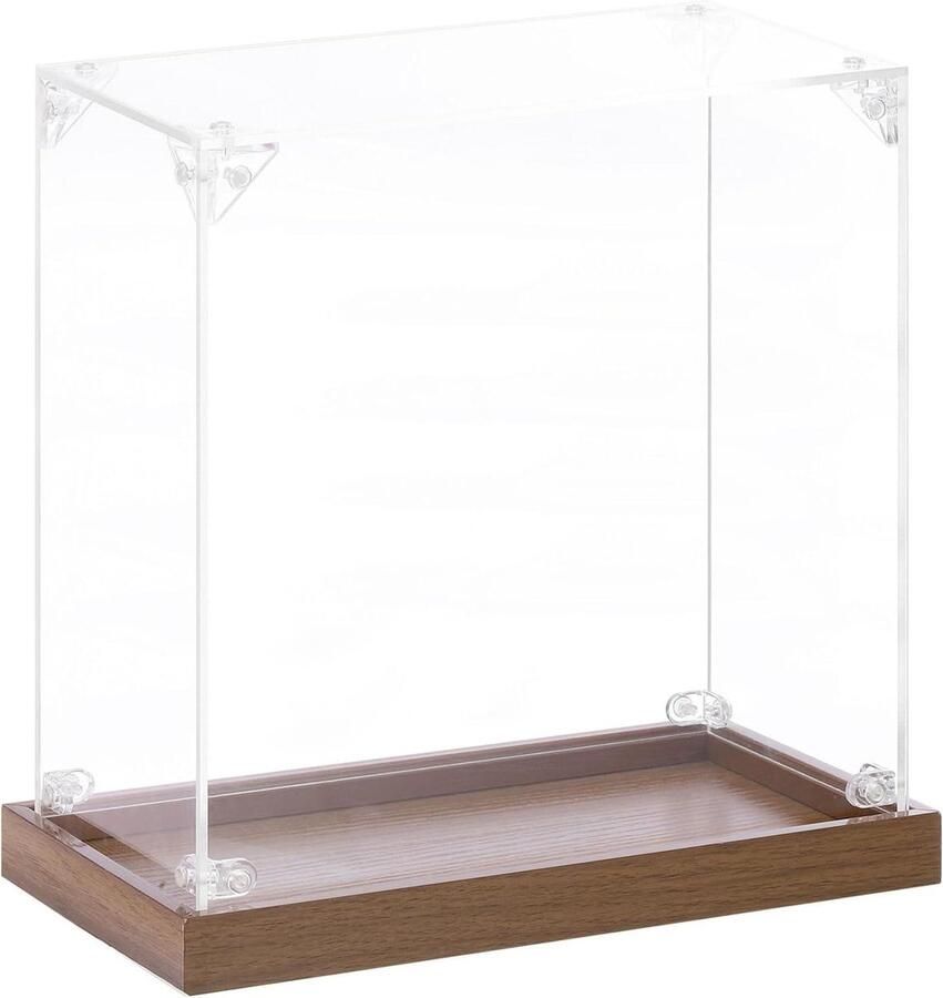 Allecto plus Vitrine voor verzamelaars acryl transparant 20 x 10 x 20 cm stofdicht