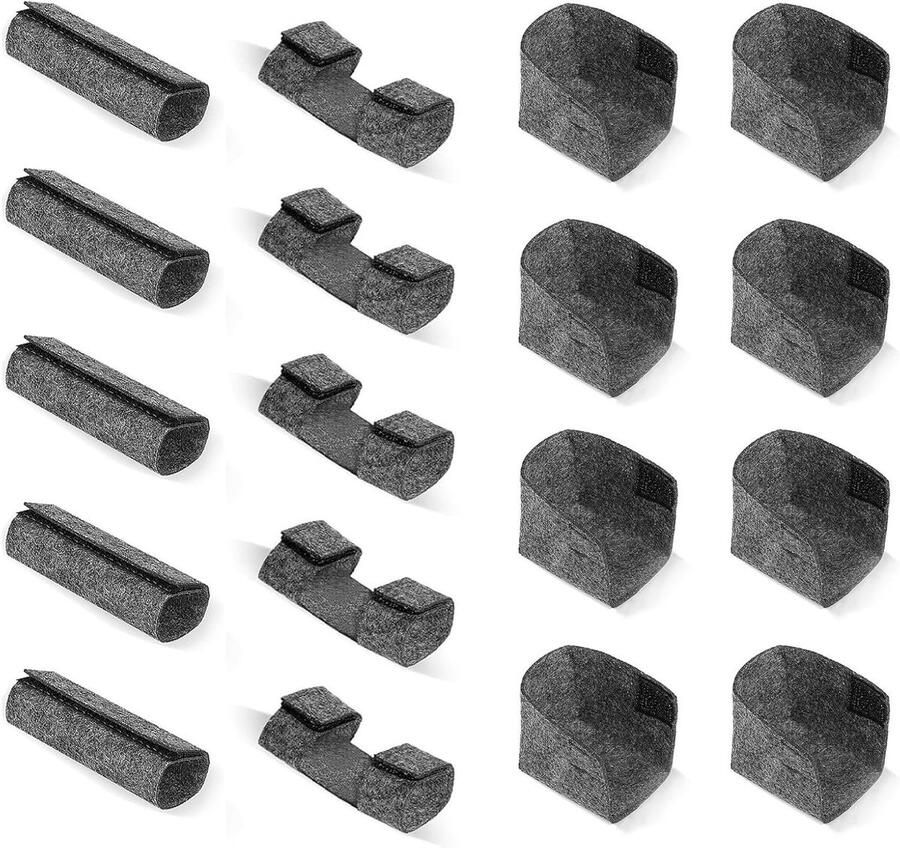 Allecto Plus Vloerbeschermers Viltdoppen Bierbank en Tafel 18 Stuks