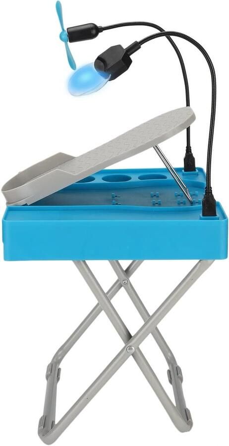 Allecto plus Voetsteun pedicure opvouwbaar en stevig Nagelstudio accessoire voor thuisgebruik met gemak