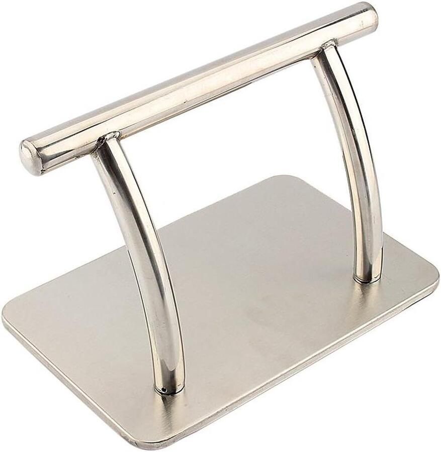 Allecto Plus Voetsteun van roestvrij staal voor kapsalon en spa praktisch en duurzaam met anti-slip oppervlak