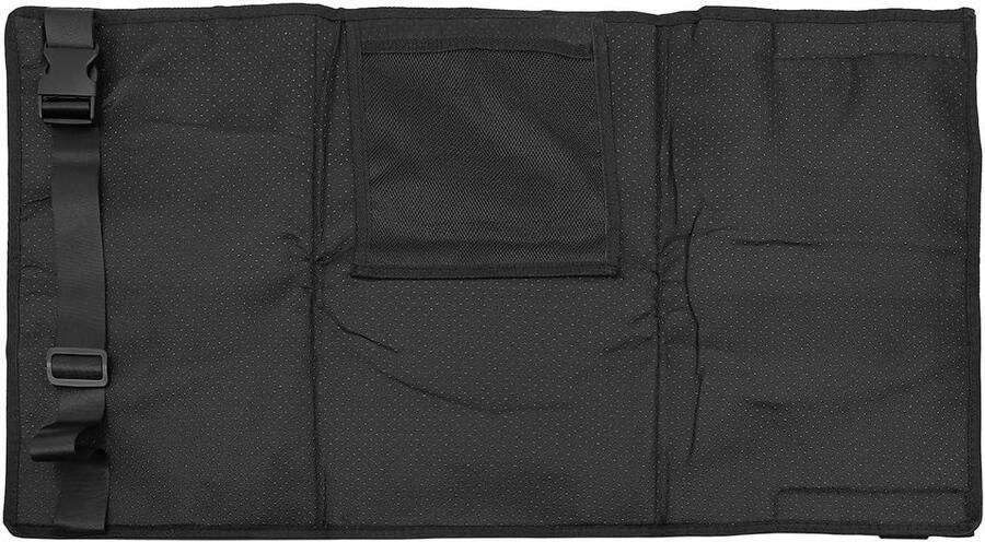 Allecto plus Voetsteun voor kinderen tijdens vliegreizen Zwart Draagbare voetsteun voor in het vliegtuig Reisaccessoires Afmetingen 79 cm x 44 cm