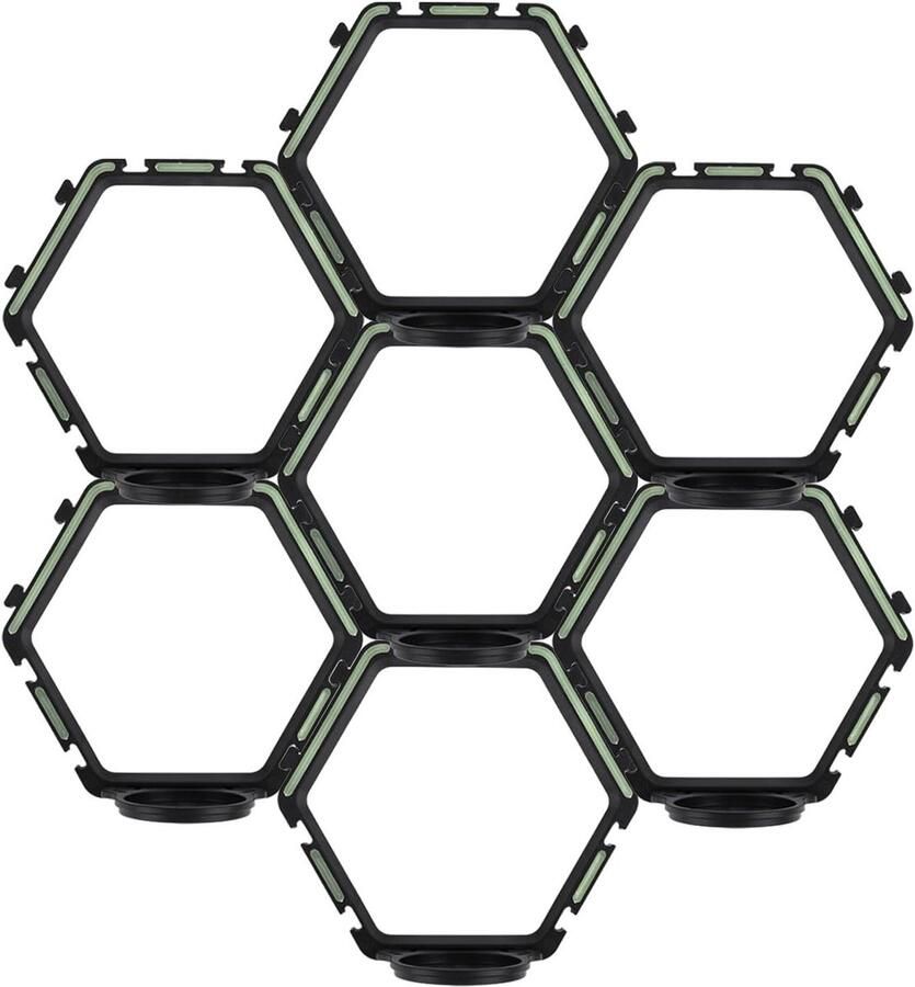 Allecto plus Wandplank voor Decoratie en Collectibles Set van 7 Stuks met Drijvende Planken