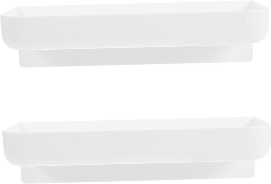 Allecto Plus Wandrek Opbergrek: Set van 2 Zonder Boren Voor Toilet Keuken Badkamer Slaapkamer Moderne Kleuren