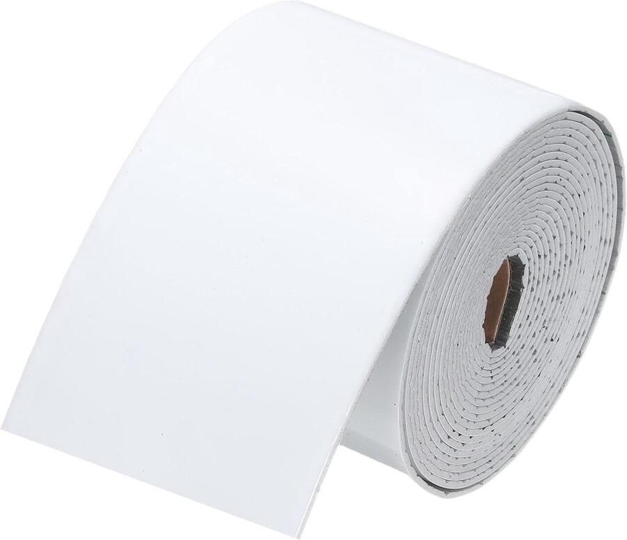 Allecto plus Waterdichte wandrandsticker 10 x 49 cm voor wandhoeken en meubels in wit Behangrand trimlijnen met kleefbare afwerking