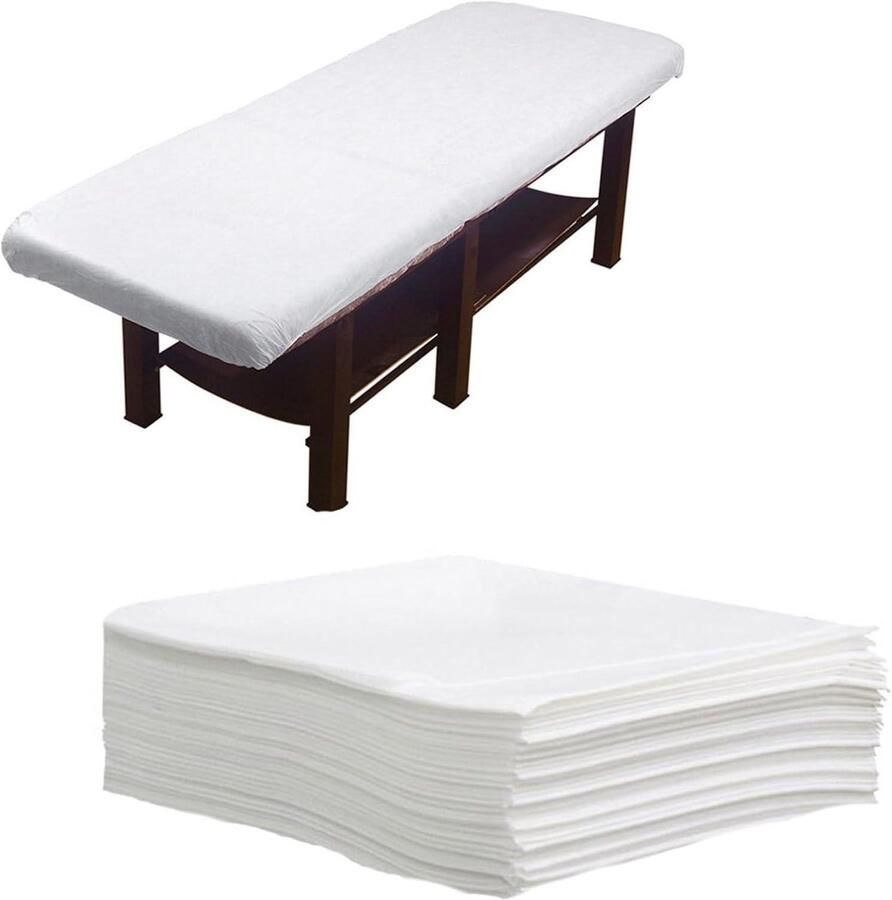 Allecto Plus Wegwerp hoeslaken voor Massage Tafel Waterdicht Oliebestendig 100x200cm